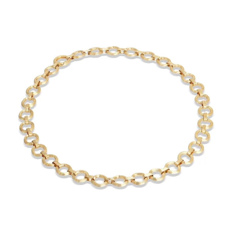 Marco Bicego Jaipur Link 18ct Yellow Gold Circle Link Necklace sold by Jura Watches
