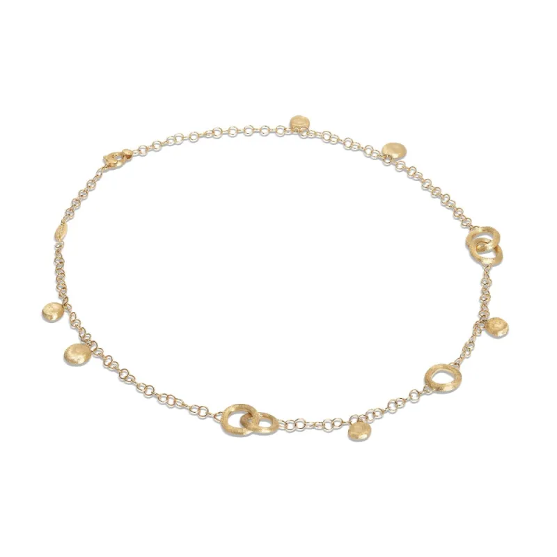 Marco Bicego Jaipur Link 18ct Yellow Gold Circle Link Necklace sold by Jura Watches