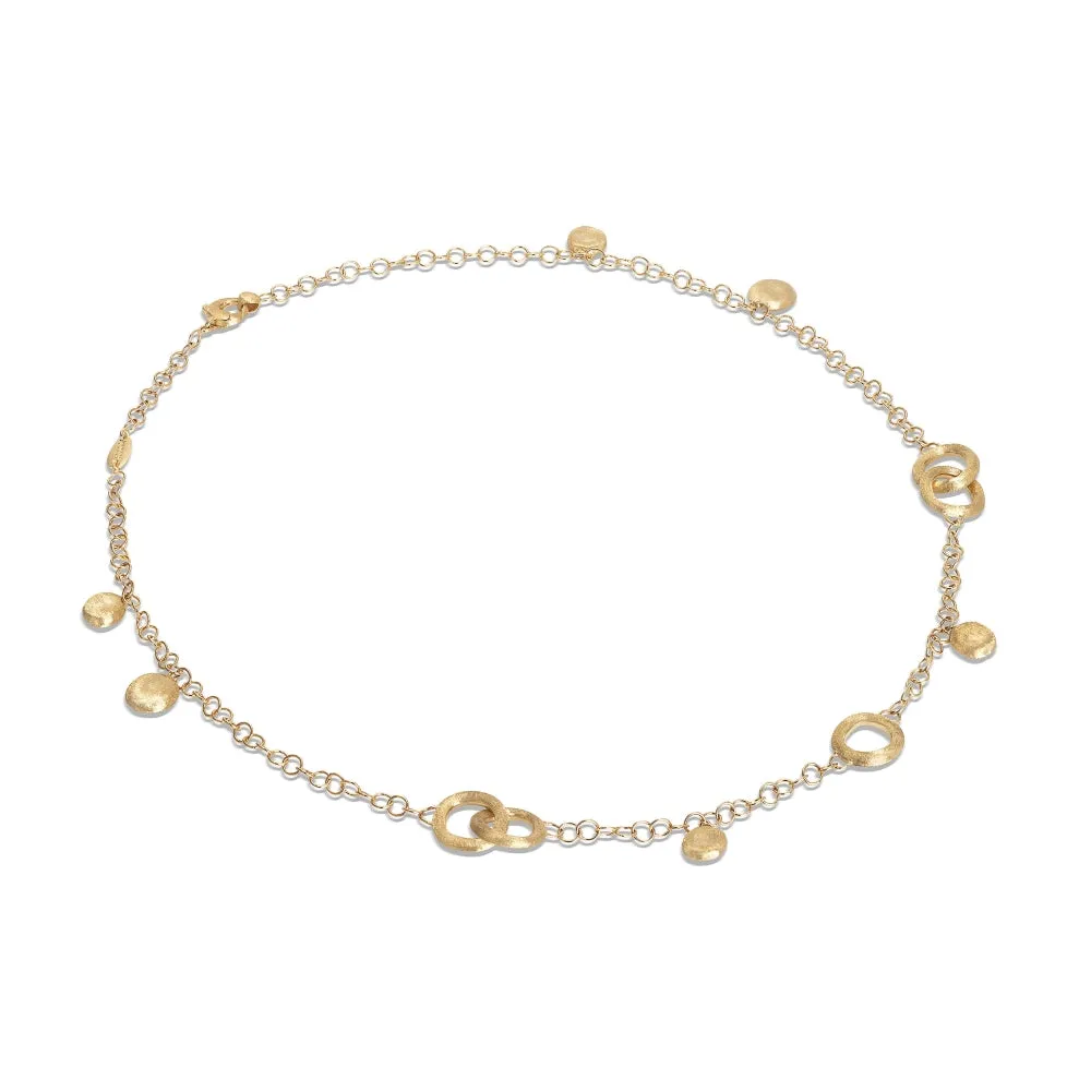 Marco Bicego Jaipur Link 18ct Yellow Gold Circle Link Necklace sold by Jura Watches