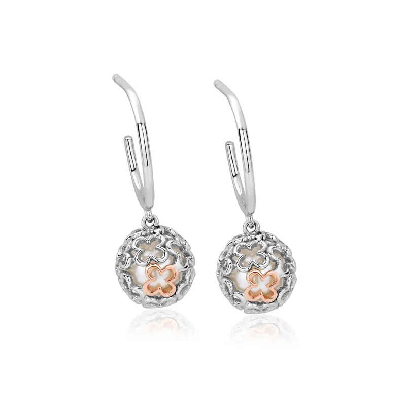 Clogau Tudor Court Spherical Pearl Sterling Silver Drop Earrings D sold by Jura Watches