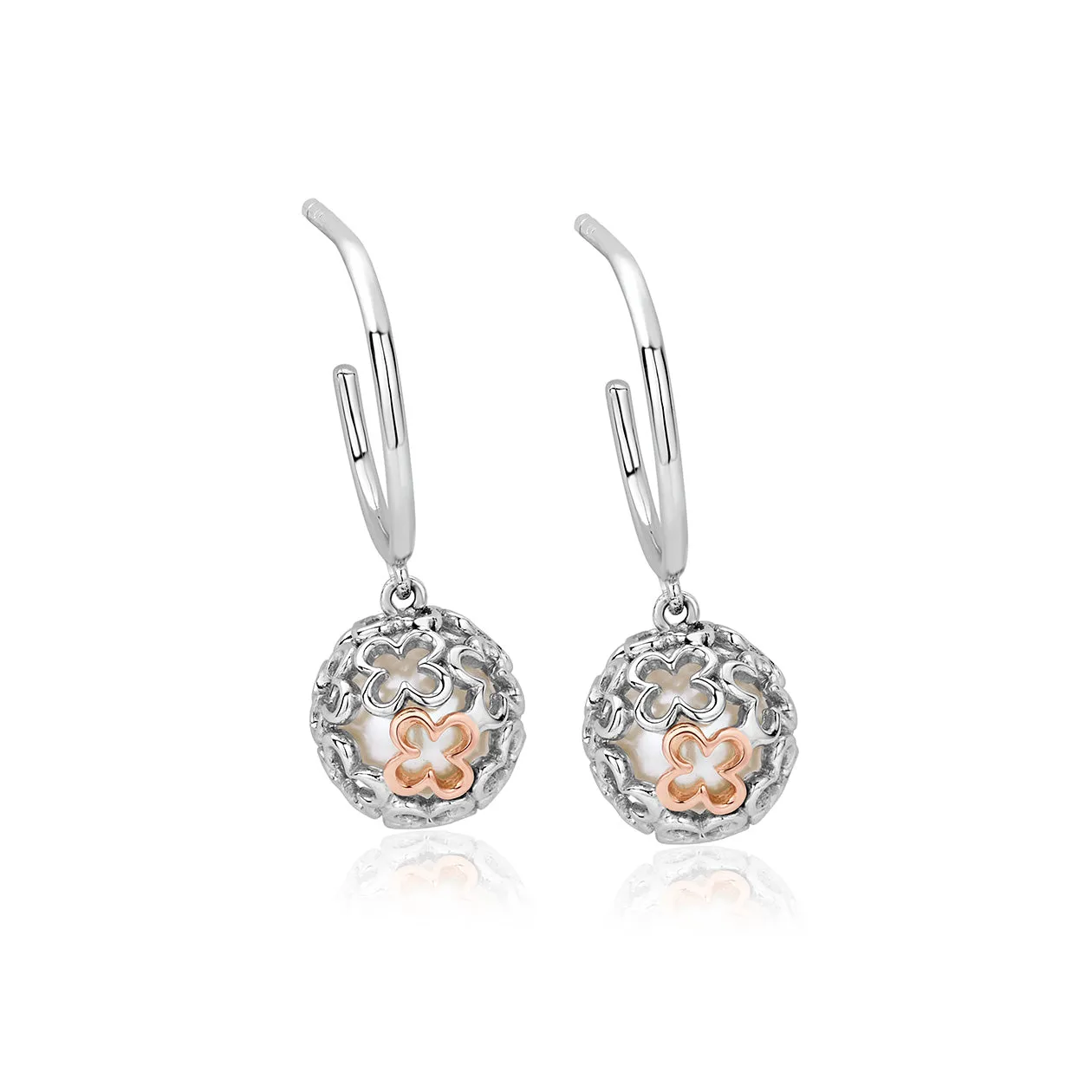 Clogau Tudor Court Spherical Pearl Sterling Silver Drop Earrings D sold by Jura Watches