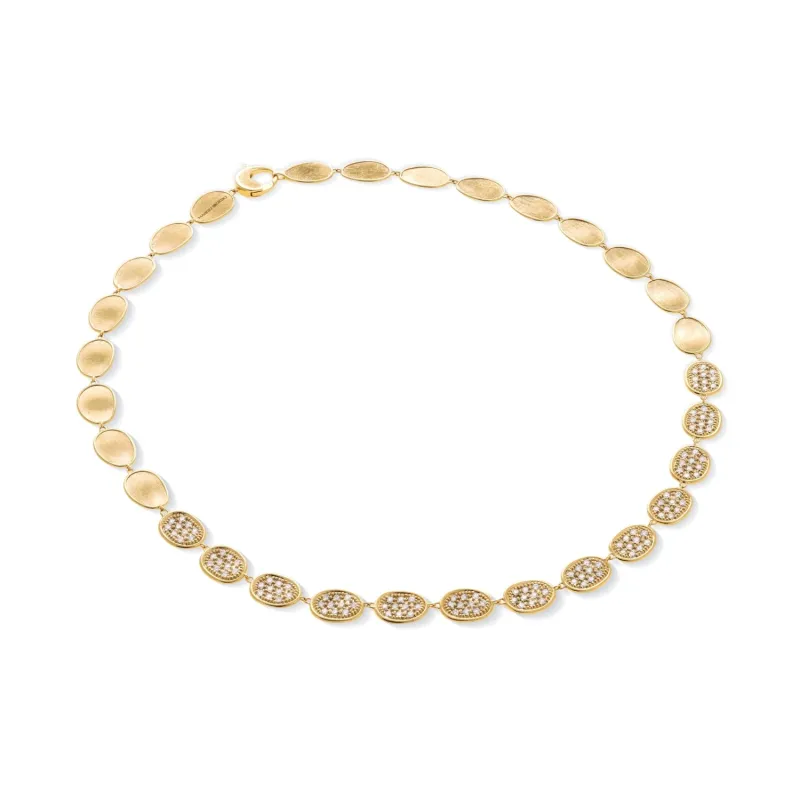 Marco Bicego Lunaria Alta 18ct Yellow Gold 2.60ct Diamond Necklace sold by Jura Watches
