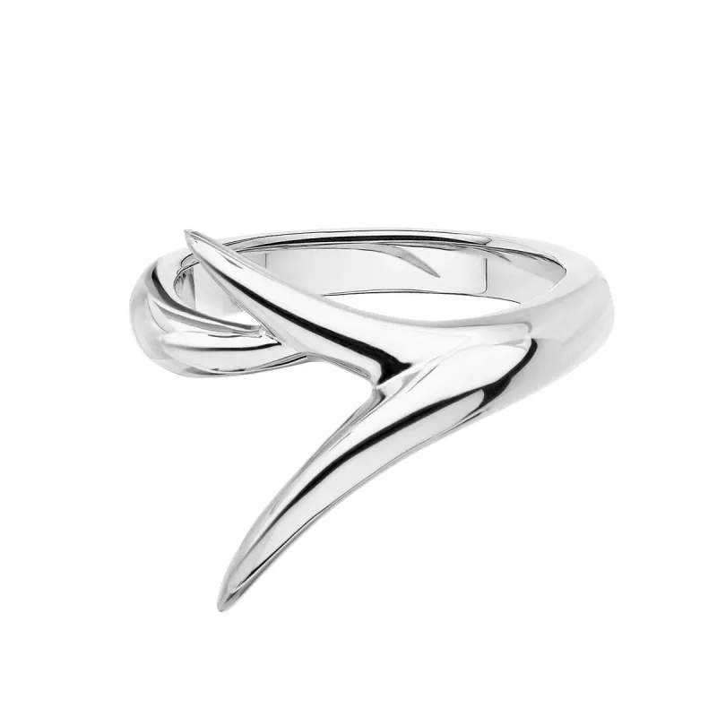 Shaun Leane Interlocking Embrace 18ct White Gold Ring D sold by Jura Watches