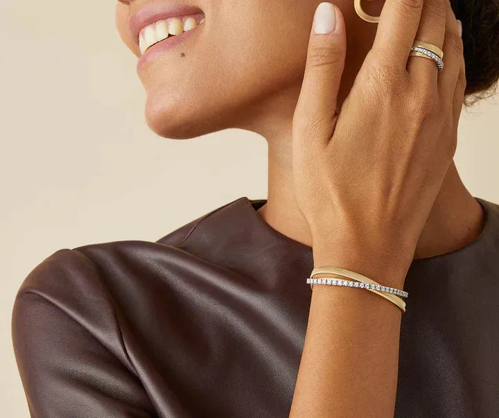 Marco Bicego Masai 18ct Yellow Gold Diamond Bracelet sold by Jura Watches product image thumbnail 2