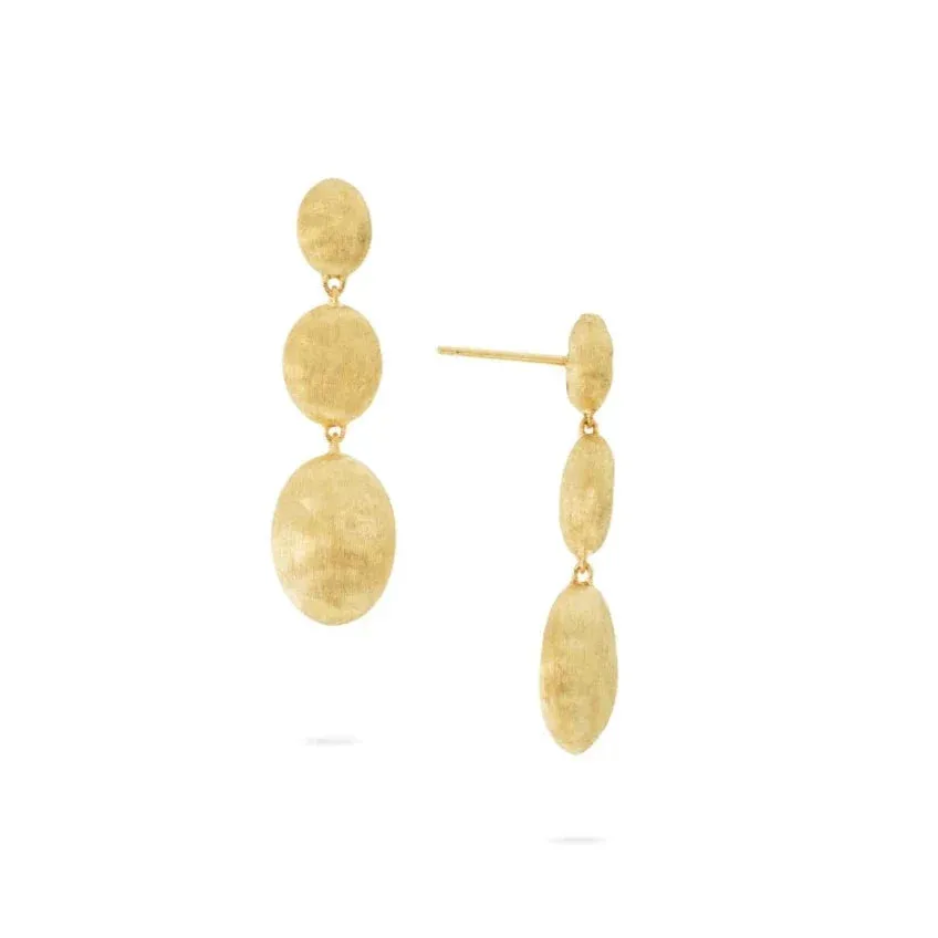 Marco Bicego Siviglia 18ct Yellow Gold Triple Earrings sold by Jura Watches product image thumbnail 2