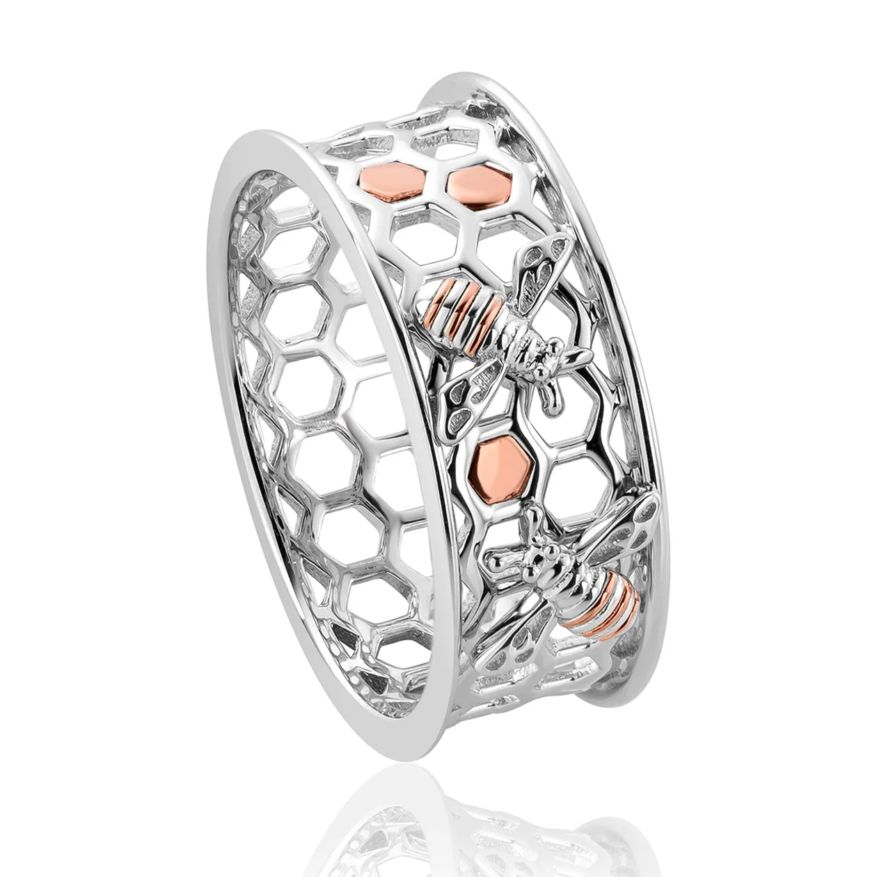 Clogau Honey Bee Sterling Silver Ring D sold by Jura Watches