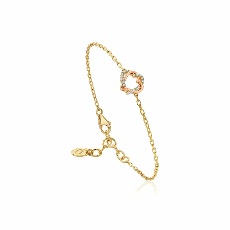Clogau Always in My Heart 18ct Gold Diamond Bracelet sold by Jura Watches