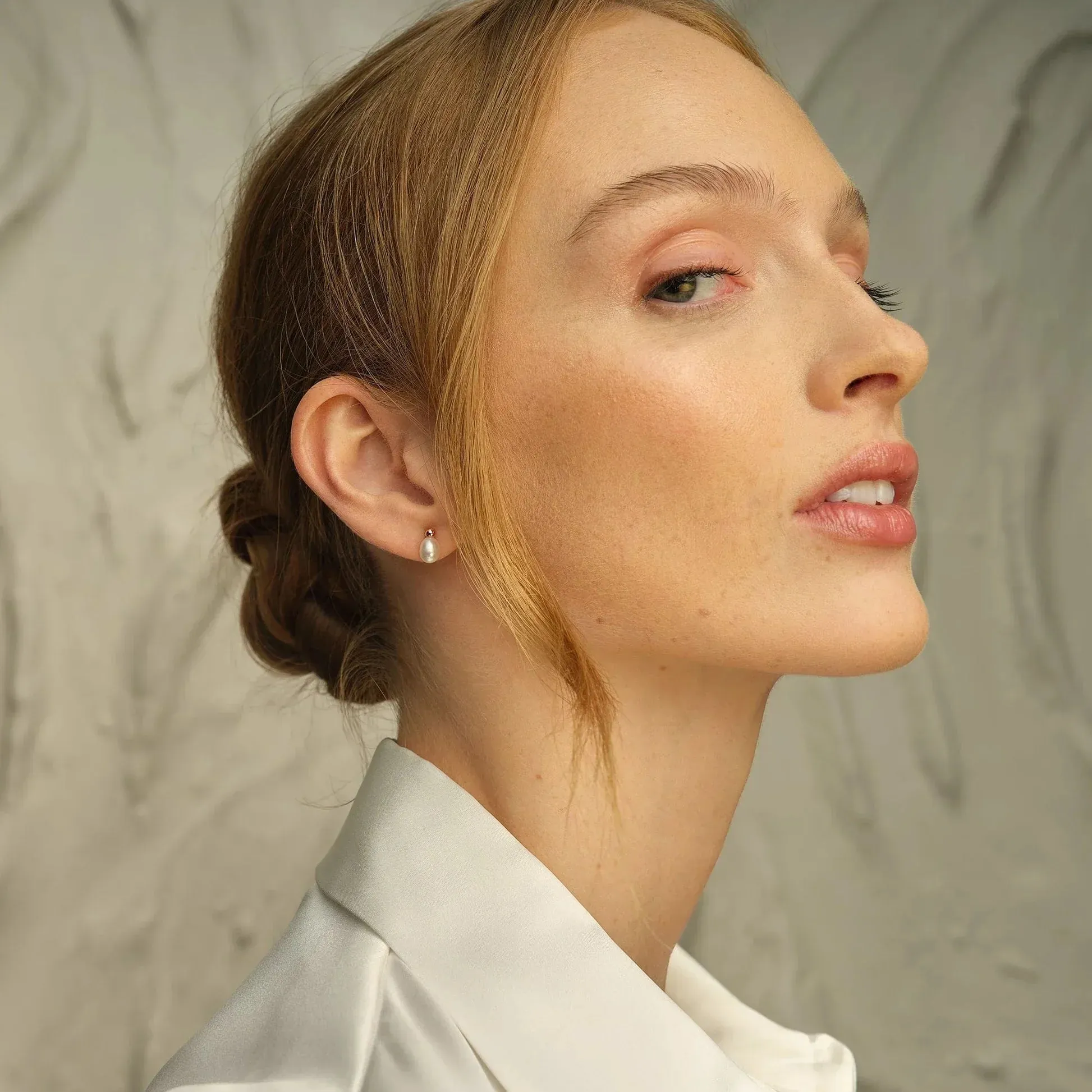 Clogau Welsh Beachcomber Sterling Silver Freshwater Pearl Stud Earrings sold by Jura Watches product image thumbnail 2