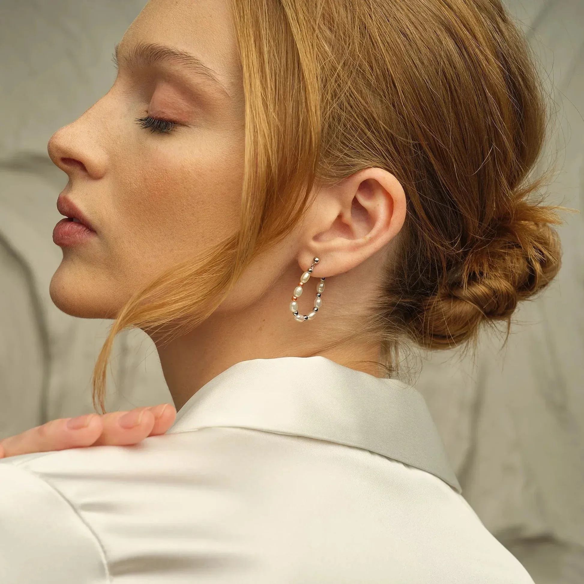 Clogau Welsh Beachcomber Sterling Silver Freshwater Pearl Drop Earrings sold by Jura Watches product image thumbnail 2