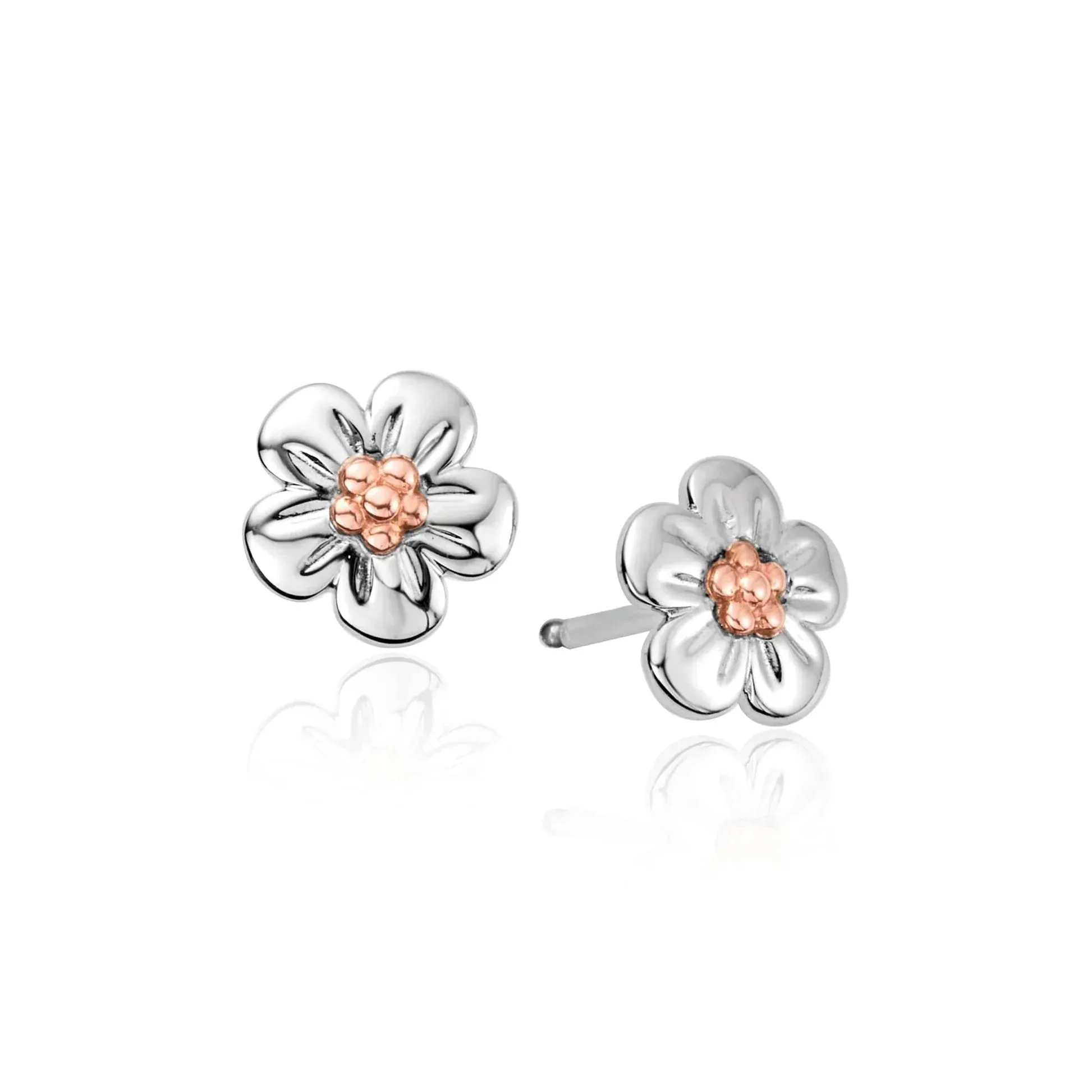 Clogau Forget Me Not Sterling Silver Earrings sold by Jura Watches