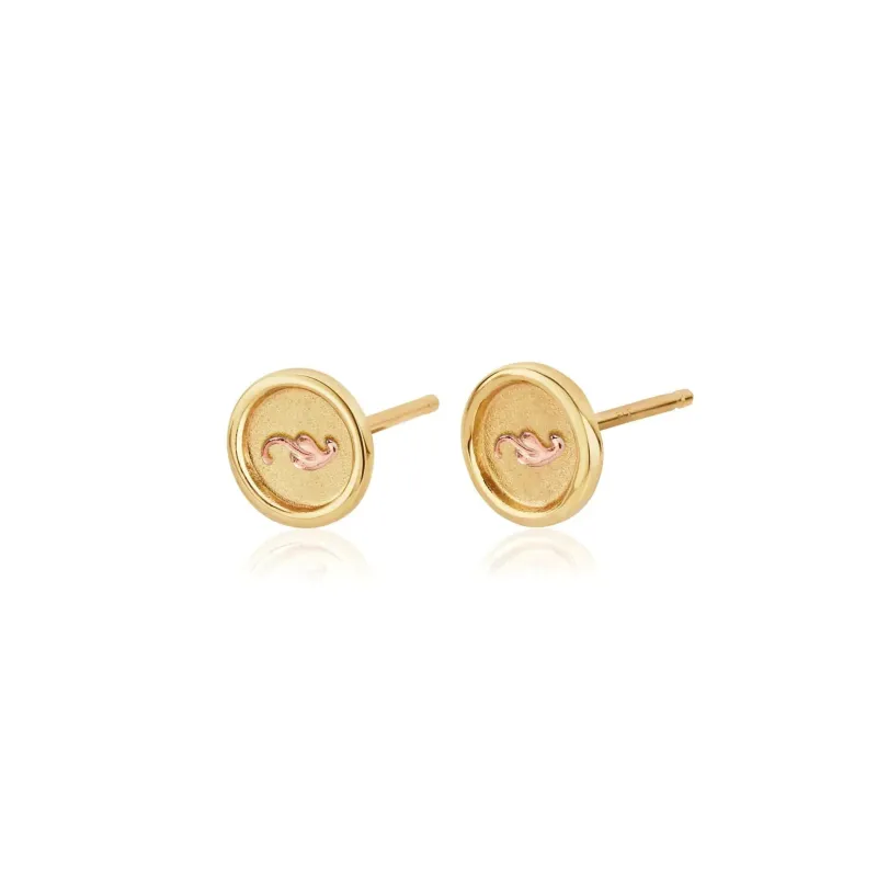 Clogau Tree of Life Insignia 9ct Gold Stud Earrings sold by Jura Watches