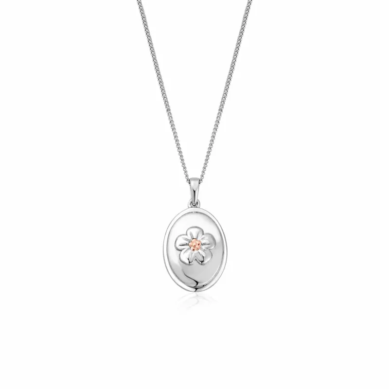 Clogau Forget Me Not Sterling Silver Pendant sold by Jura Watches