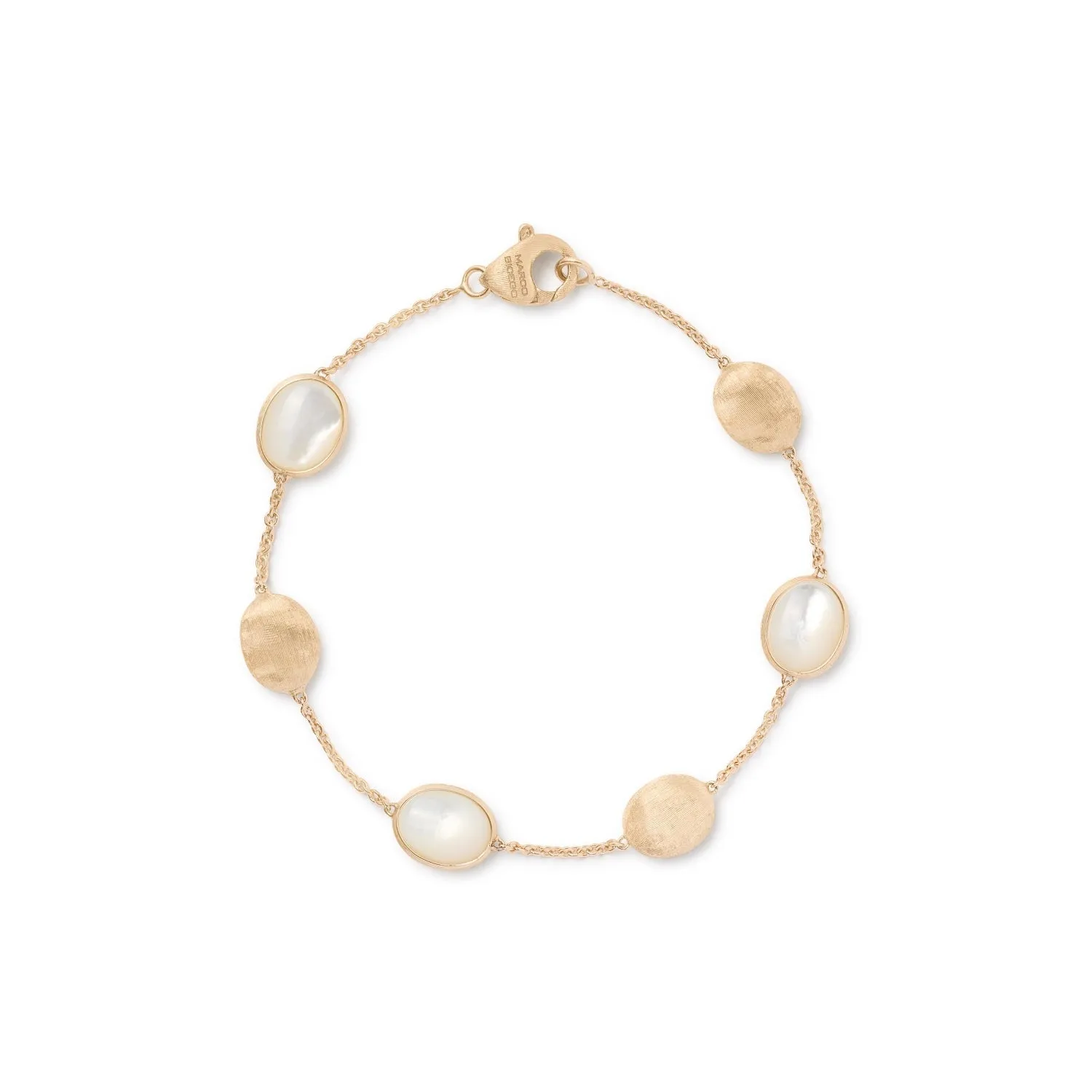 Marco Bicego Siviglia 18ct Yellow Gold Mother of Pearl Bracelet sold by Jura Watches