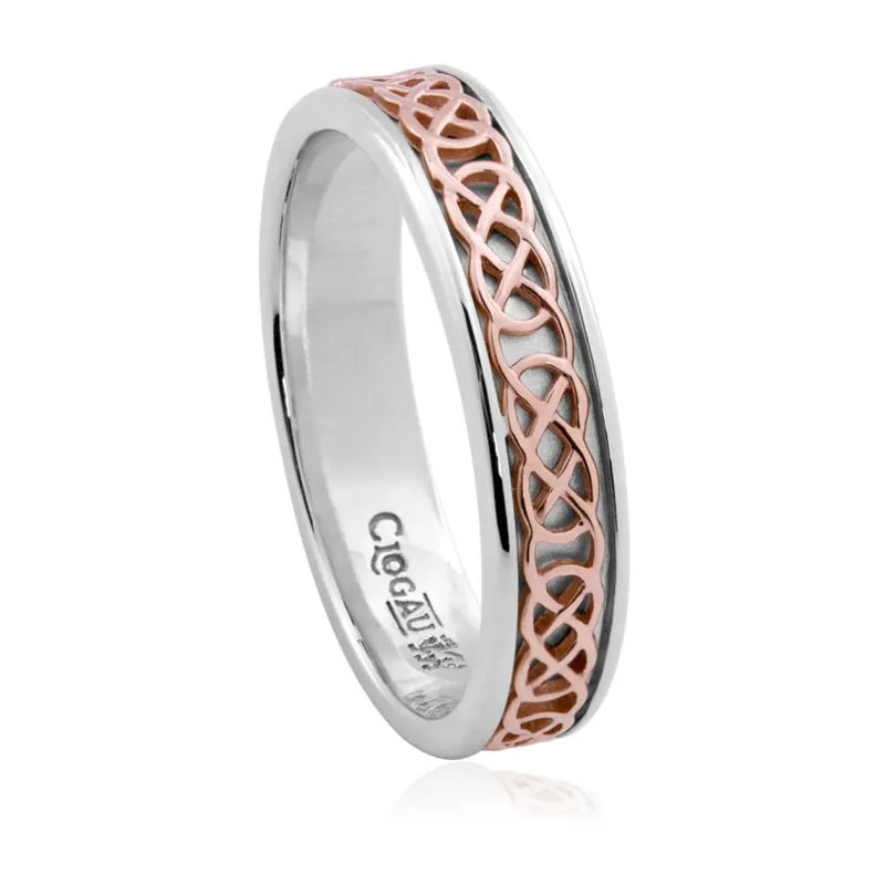 Clogau Annwyl Sterling Silver 9ct Rose Gold Ring sold by Jura Watches