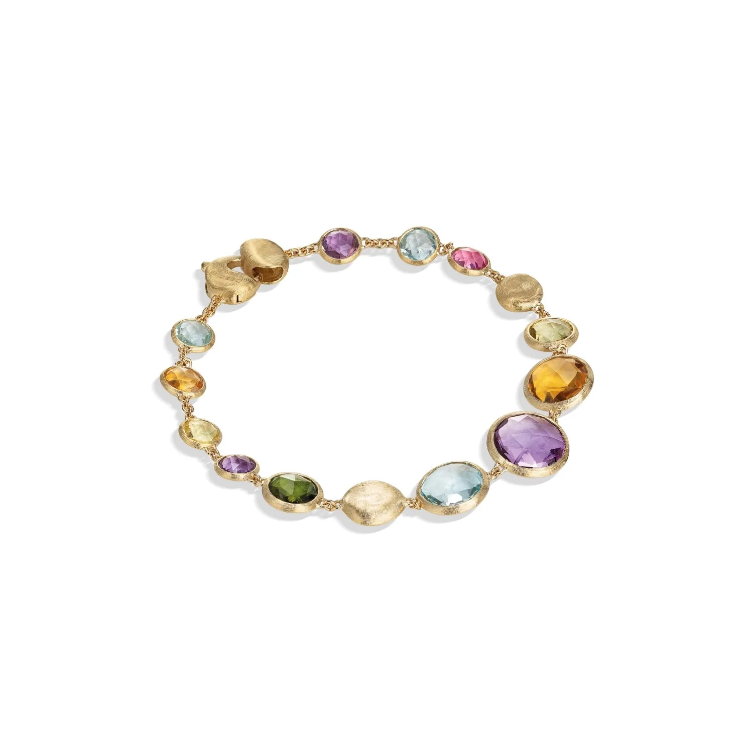 Marco Bicego Jaipur 18ct Yellow Gold Mixed Gemstone Bracelet sold by Jura Watches
