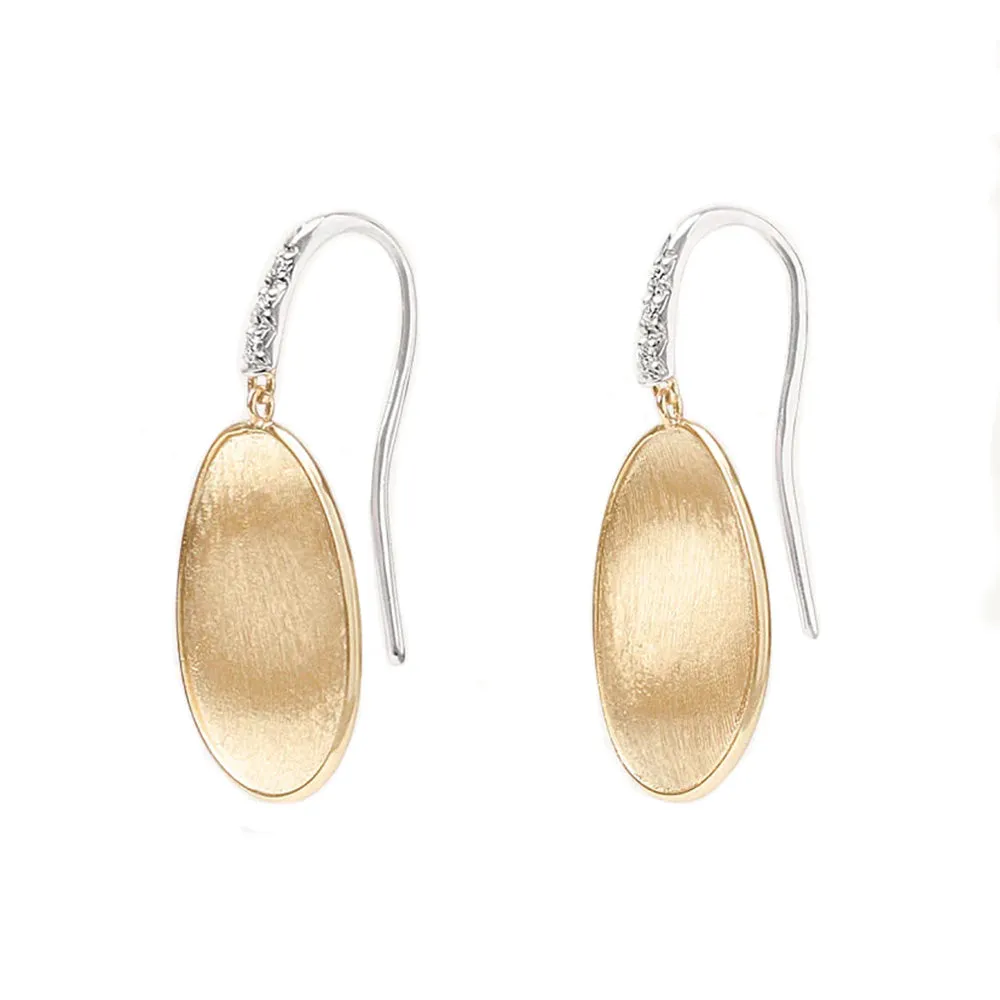 Marco Bicego Lunaria 18ct Yellow Gold 0.05ct Diamond Drop Earrings sold by Jura Watches product image thumbnail 2