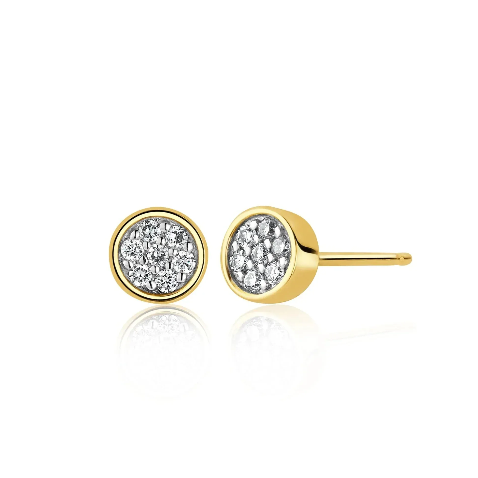 Clogau Celebration 9ct Gold Laboratory Diamond Stud Earrings sold by Jura Watches