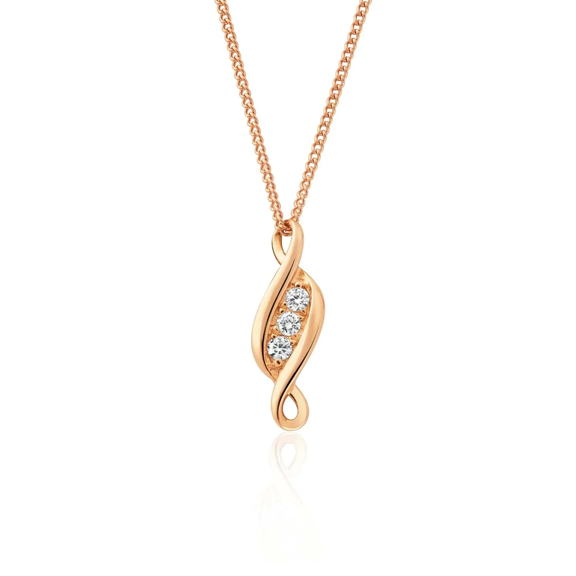 Clogau Past Present Future 1854 18ct Gold Diamond Necklace sold by Jura Watches