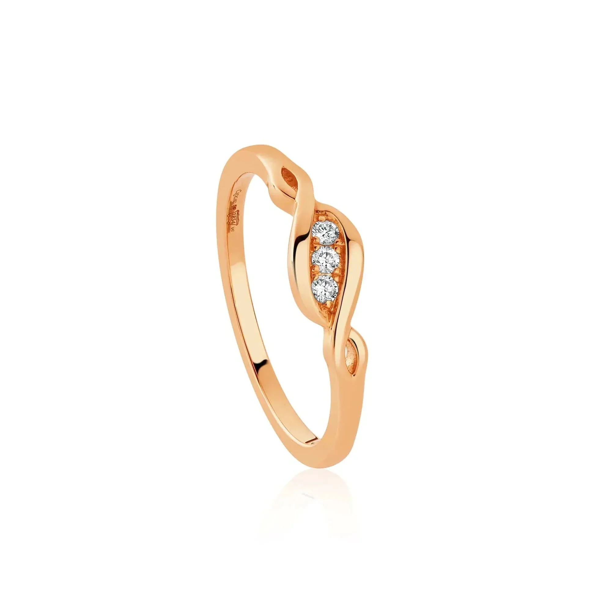 Clogau Past Present Future 1854 18ct Gold Diamond Ring sold by Jura Watches