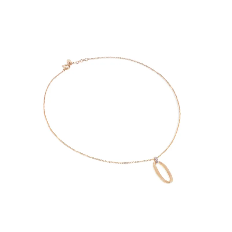 Marco Bicego Jaipur Link 18ct Yellow Gold Diamond Necklace sold by Jura Watches