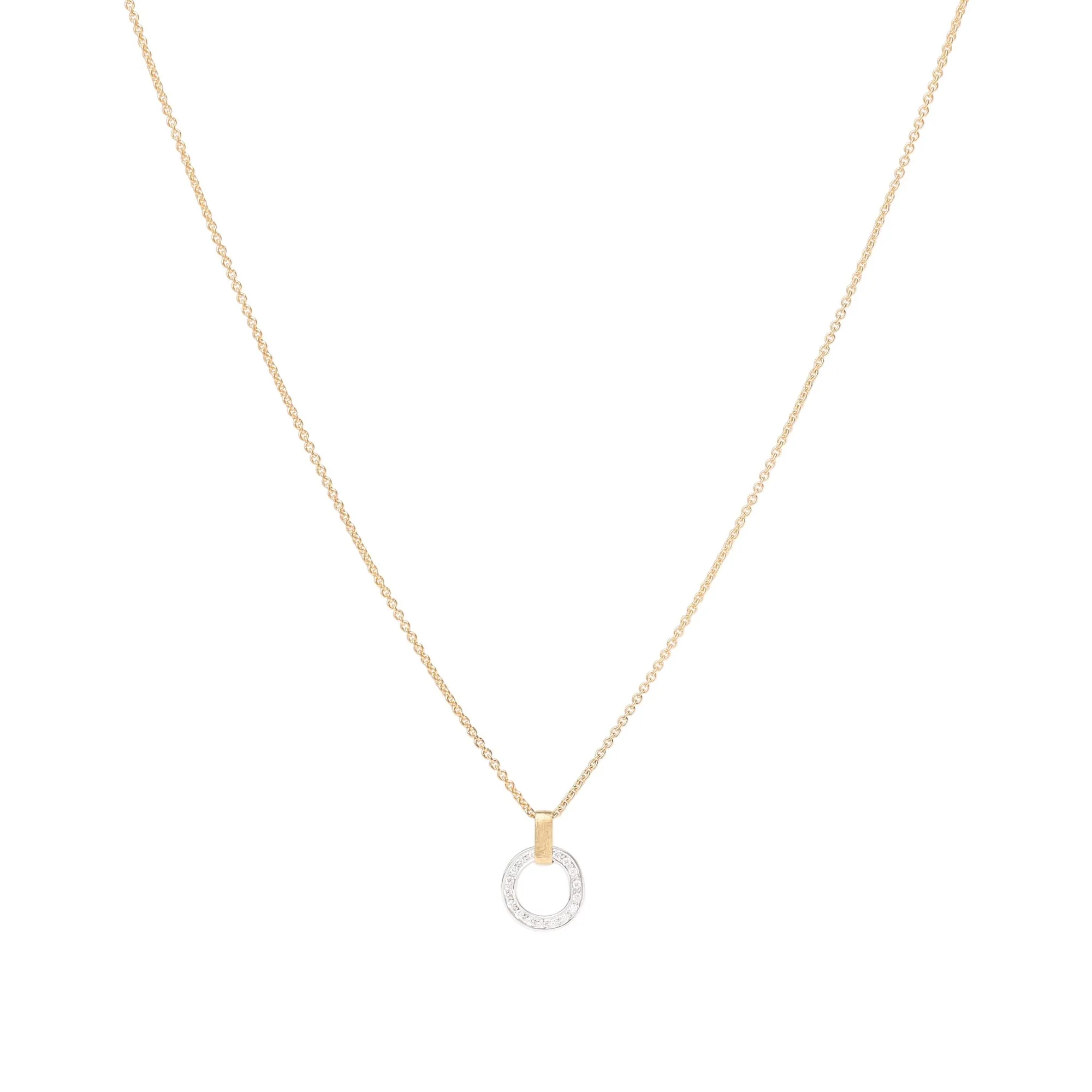 Marco Bicego Jaipur Link 18ct Yellow Gold Diamond Pendant Necklace sold by Jura Watches