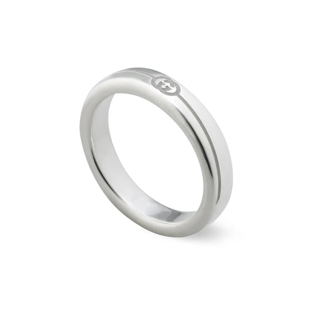 Gucci Tag Sterling Silver 4mm Ring sold by Jura Watches