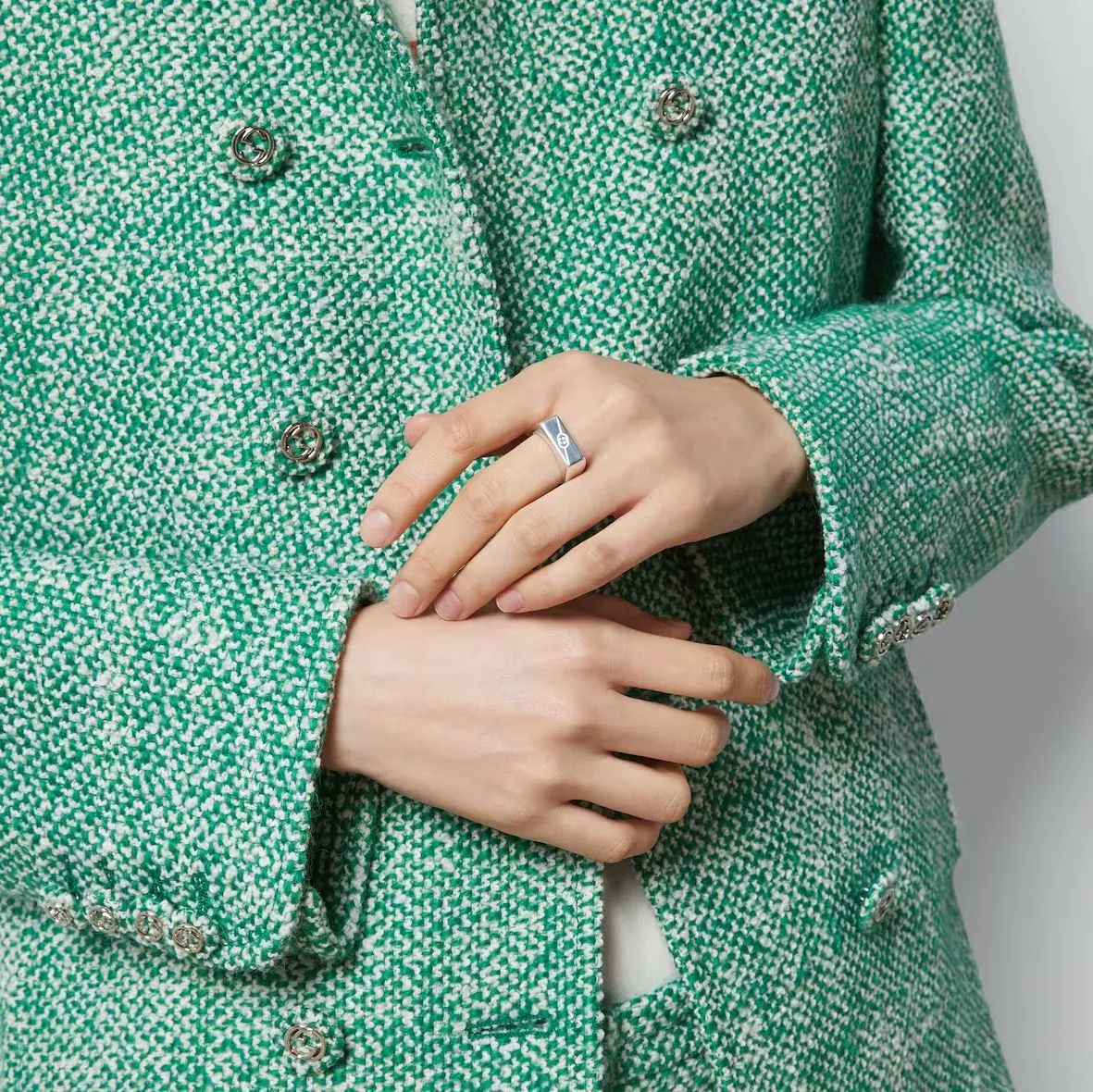 Gucci Tag Sterling Silver Ring D sold by Jura Watches product image thumbnail 4