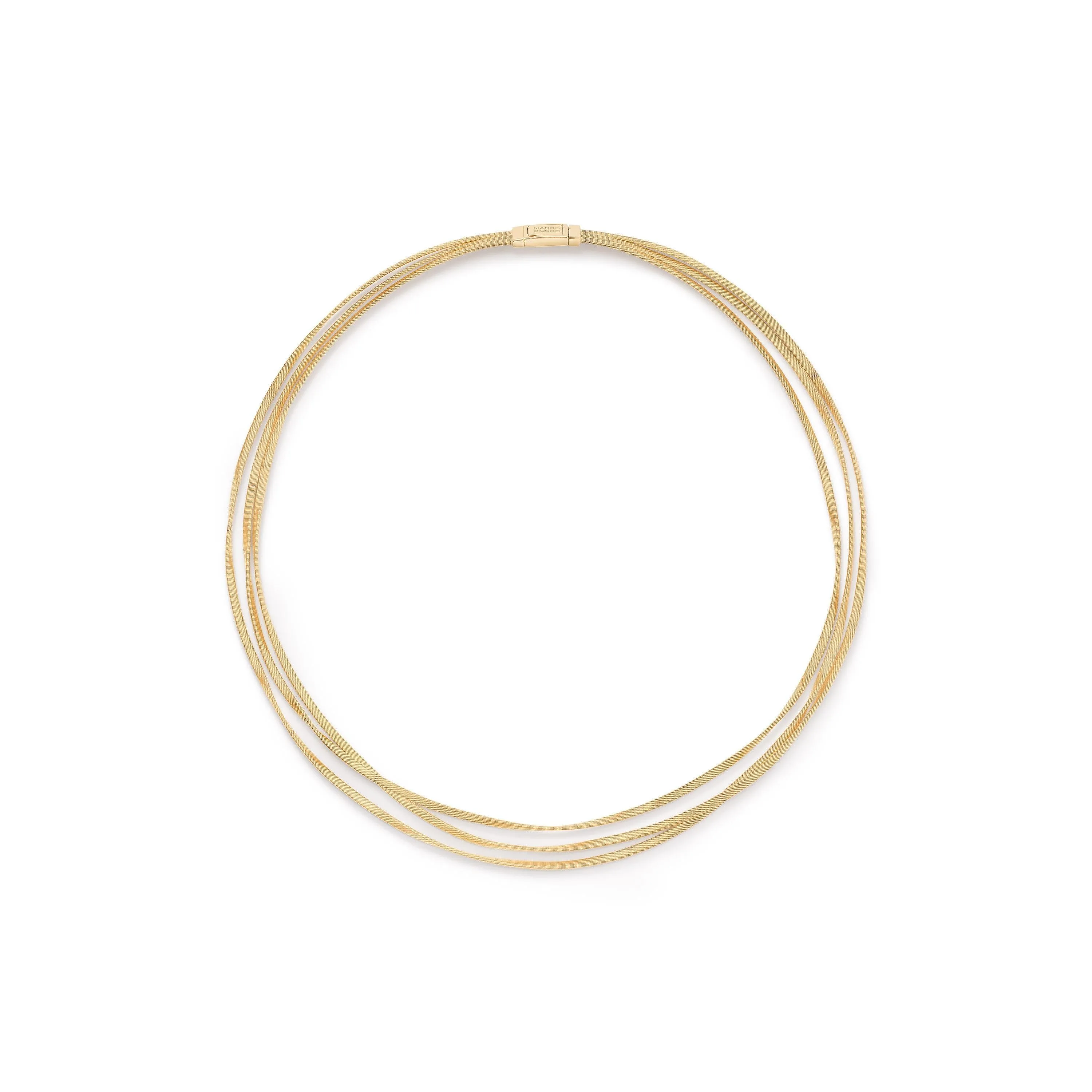Marco Bicego Marrakech 18ct Yellow Gold Three Strand Coil Necklace sold by Jura Watches