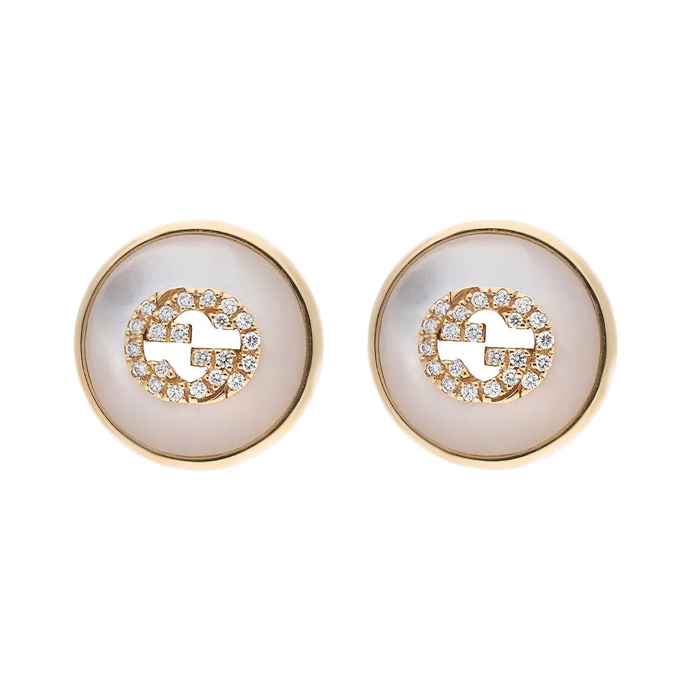 Gucci Interlocking 18ct Rose Gold Stud Earrings D sold by Jura Watches