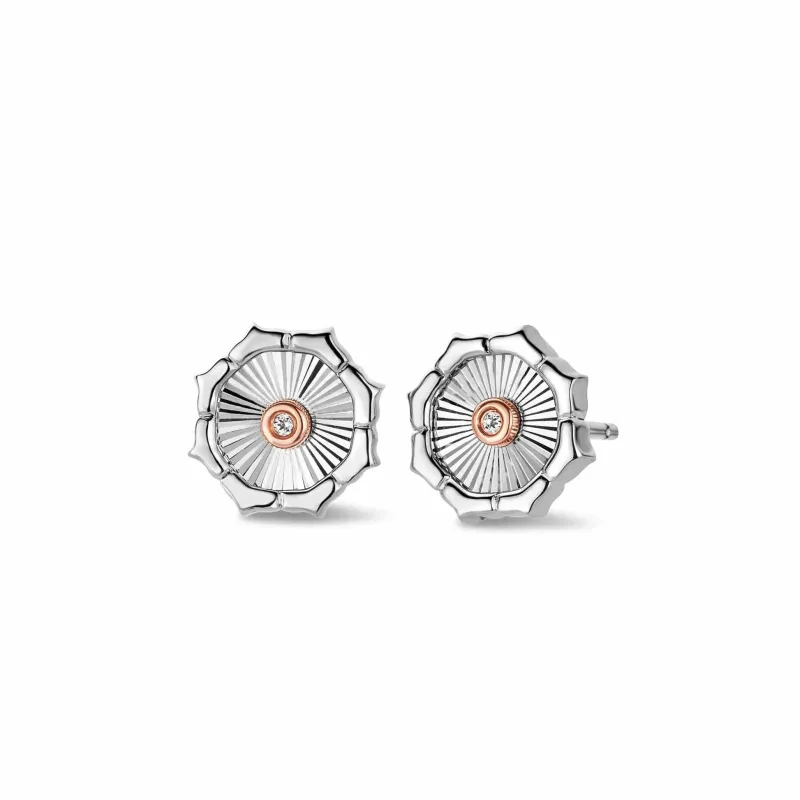 Clogau Nos Da Silver Stud Earrings sold by Jura Watches