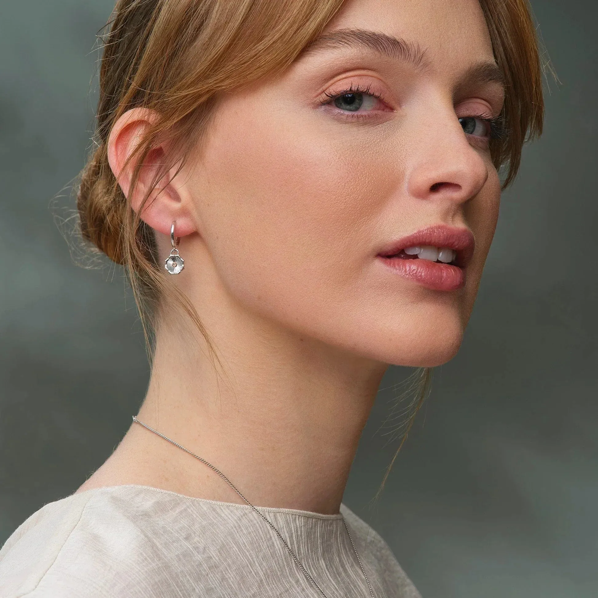 Clogau Nos Da Silver Drop Hoop Earrings sold by Jura Watches product image thumbnail 2