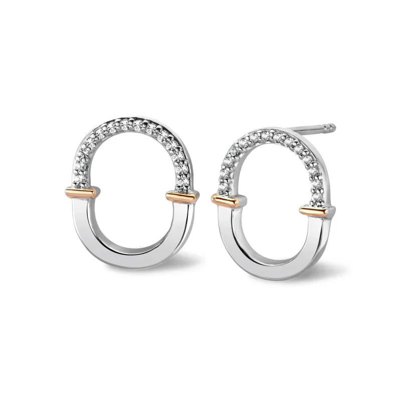 Clogau Connection Sterling Silver Stud Earrings sold by Jura Watches