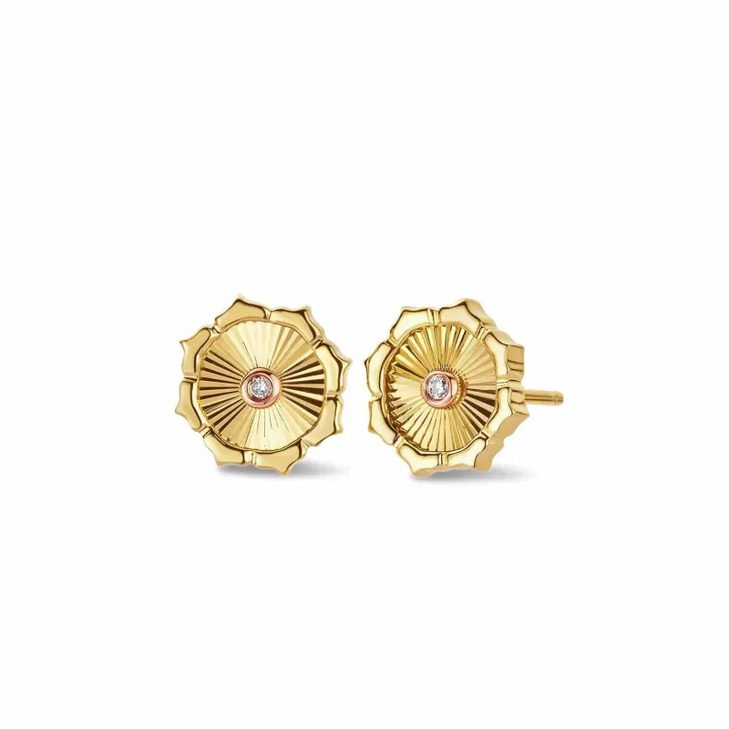 Clogau Bore Da Gold Diamond Stud Earrings sold by Jura Watches
