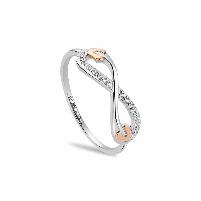 Clogau Tree of Life Sterling Silver Infinity Ring sold by Jura Watches