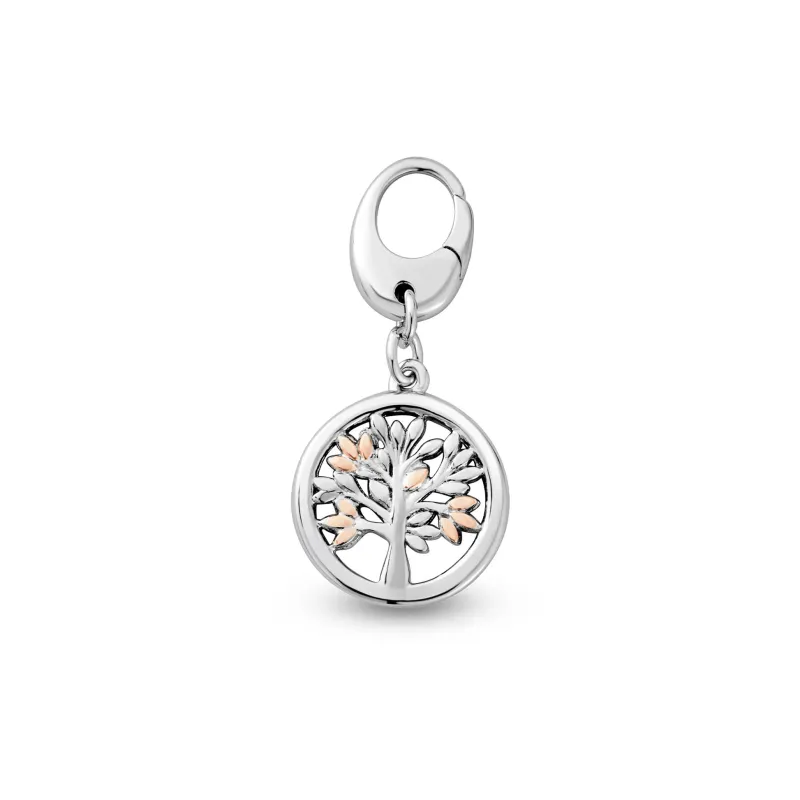 Clogau Tree of Life Insignia Silver Circle Charm sold by Jura Watches