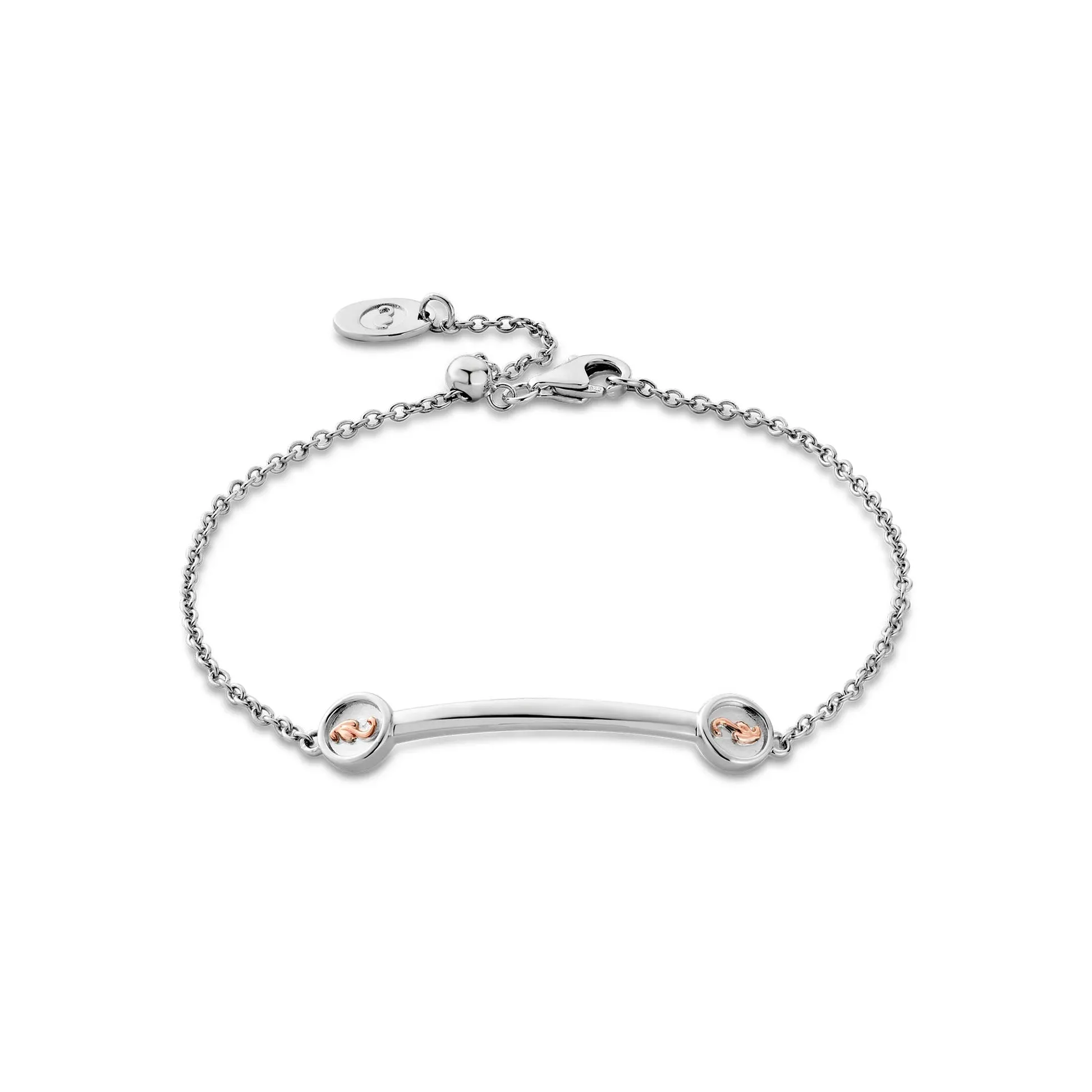 Clogau Tree of Life Insignia Curve Silver Bracelet sold by Jura Watches