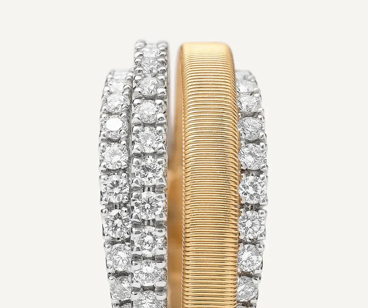 Marco Bicego Masai 18ct Yellow Gold 4-Strand Coil 1.03ct Diamond Ring sold by Jura Watches product image thumbnail 2