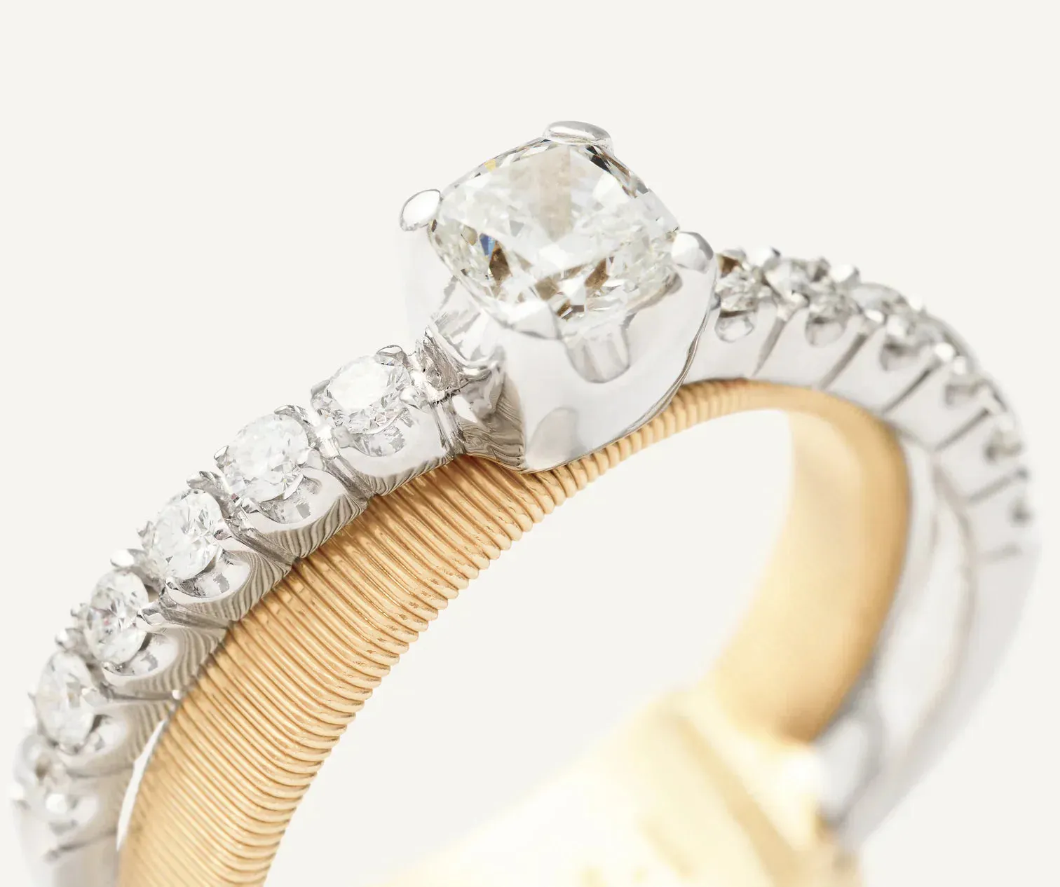 Marco Bicego Masai 18ct Yellow Gold Double-Band Coil 0.82ct Diamond Ring sold by Jura Watches product image thumbnail 2