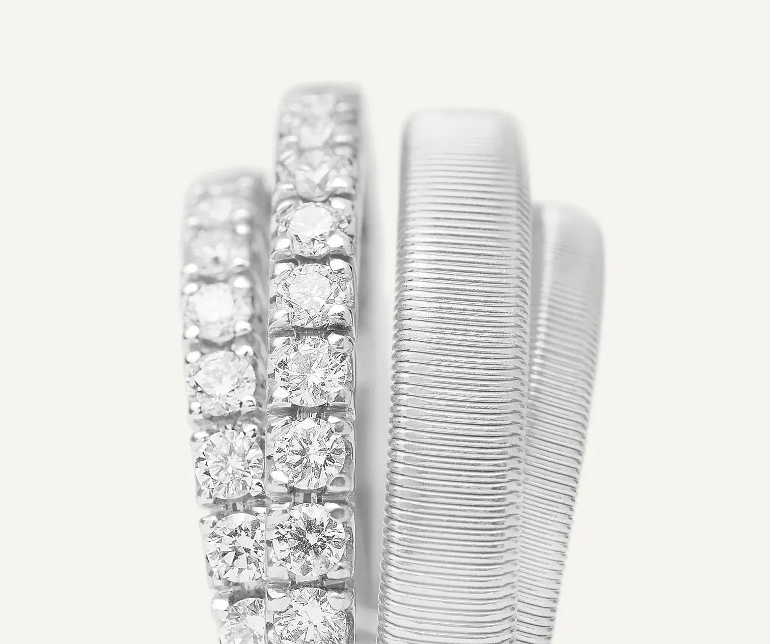Marco Bicego Masai 18ct White Gold Coil 0.70ct Diamond Ring sold by Jura Watches product image thumbnail 2