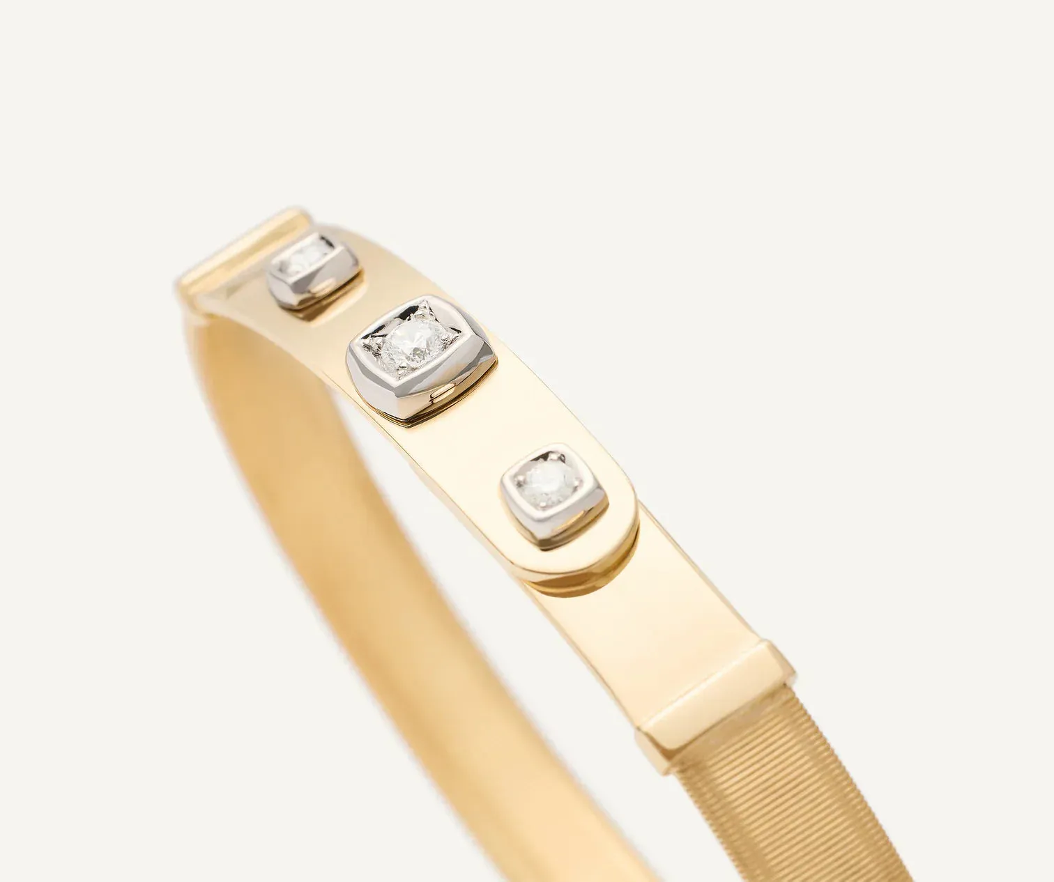 Marco Bicego Masai 18ct Yellow Gold Coil 0.21ct Diamond Bangle sold by Jura Watches product image thumbnail 2