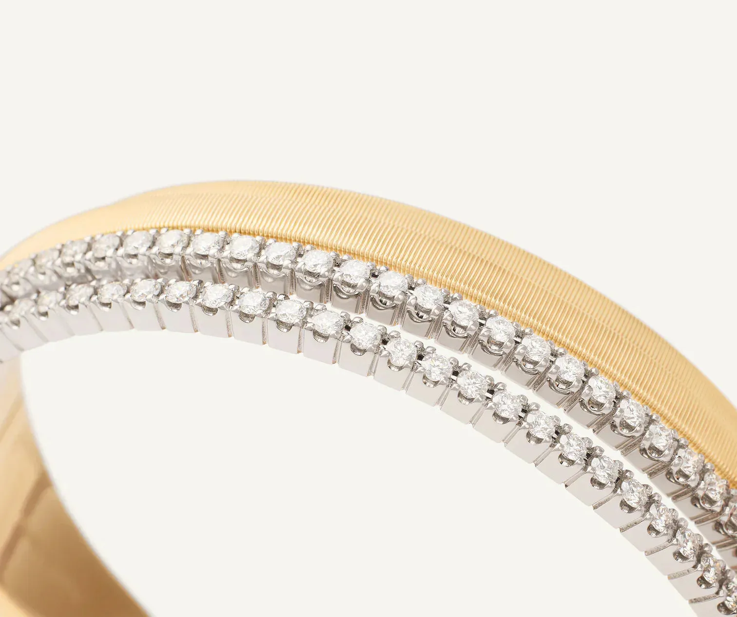 Marco Bicego Masai 18ct Yellow Gold Coil 1.85ct Diamond Bangle sold by Jura Watches product image thumbnail 2