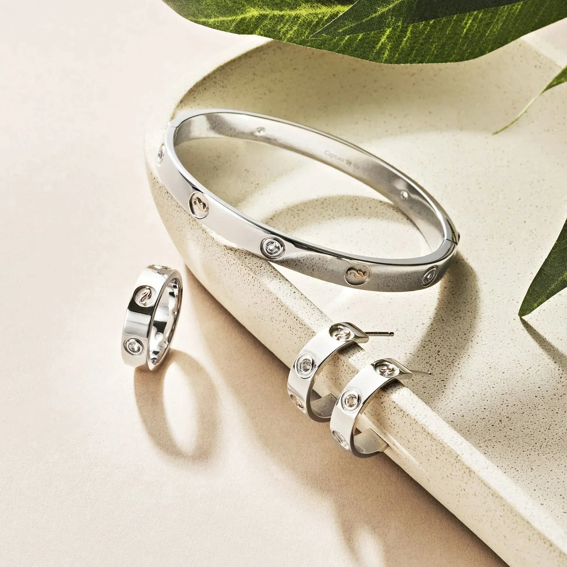 Clogau Insignia Sterling Silver Bangle with Topaz sold by Jura Watches product image thumbnail 5