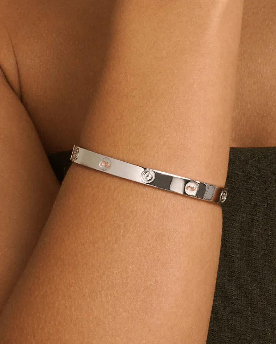 Clogau Insignia Sterling Silver Bangle with Topaz sold by Jura Watches product image thumbnail 2