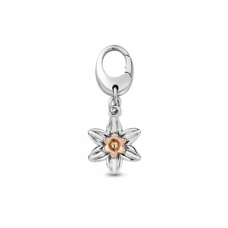 Clogau Insignia Sterling Silver Daffodil Charm made by Jura Watches