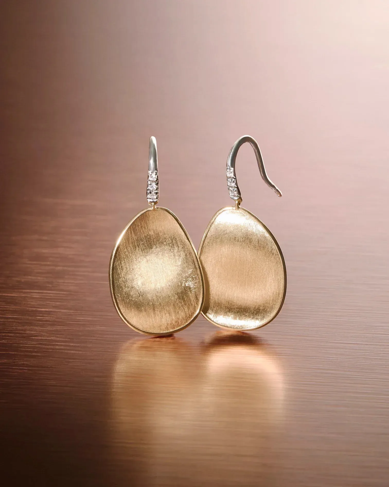 Marco Bicego Lunaria 18ct Yellow Gold 0.039ct Diamond Earrings sold by Jura Watches product image thumbnail 5