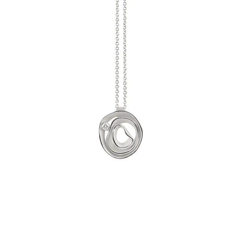 Annamaria Cammilli 18ct White Ice Gold & Diamond Dune Series Necklace sold by Jura Watches