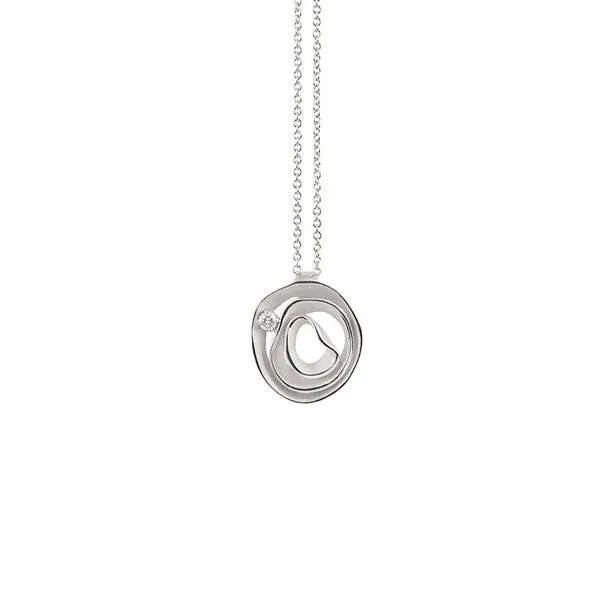 Annamaria Cammilli 18ct White Ice Gold & Diamond Dune Series Necklace sold by Jura Watches