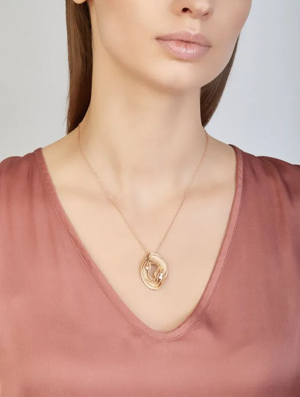 Annamaria Cammilli 18ct Orange Apricot Gold & Diamond Dune Series Necklace sold by Jura Watches product image thumbnail 3