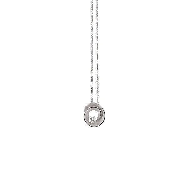 Annamaria Cammilli 18ct White Ice Gold & Diamond Dune Assolo Series Necklace sold by Jura Watches