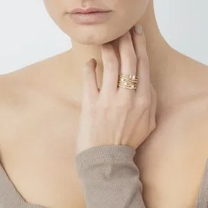 Annamaria Cammilli 18ct Sunrise Gold 0.28ct Diamond Dune Series Ring sold by Jura Watches product image thumbnail 2